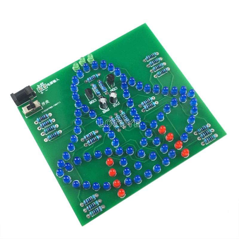 Diy Analog Electronics - Dc 3-5v diy led balanço vento