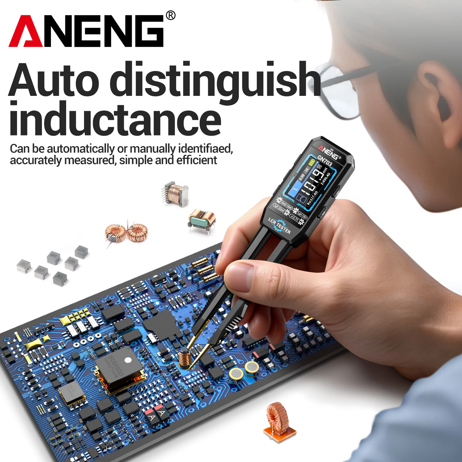 Logic Analyzer Usb - ANENG GN703 Medidor Digital LCR Portátil