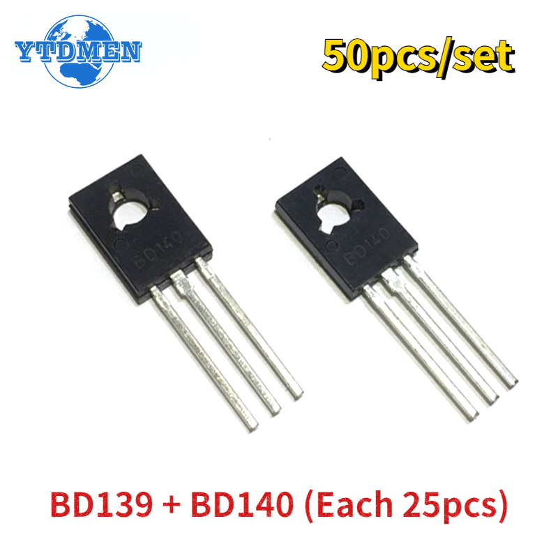 Lm317 Voltage Regulator - 50 pçs/set Transistor BD139 BD140 Cada