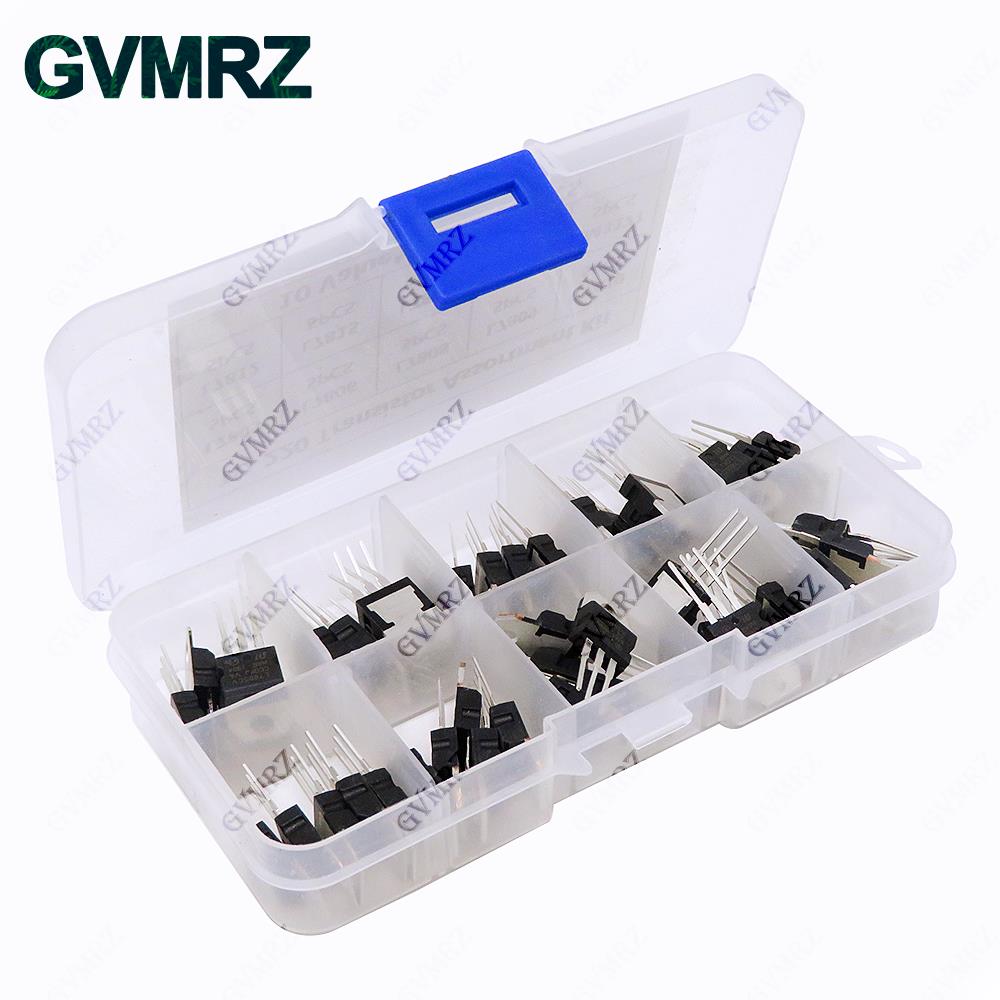 Mosfet Transistor Set - 50 PCS 10 Valores TO-220 Kit