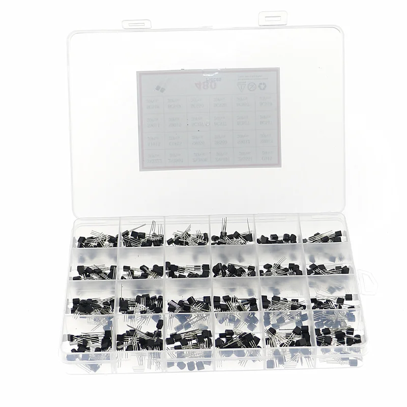 480 unidades 24 tipos NPN PNP  - Mosfet Transistor Set avaliação e preço