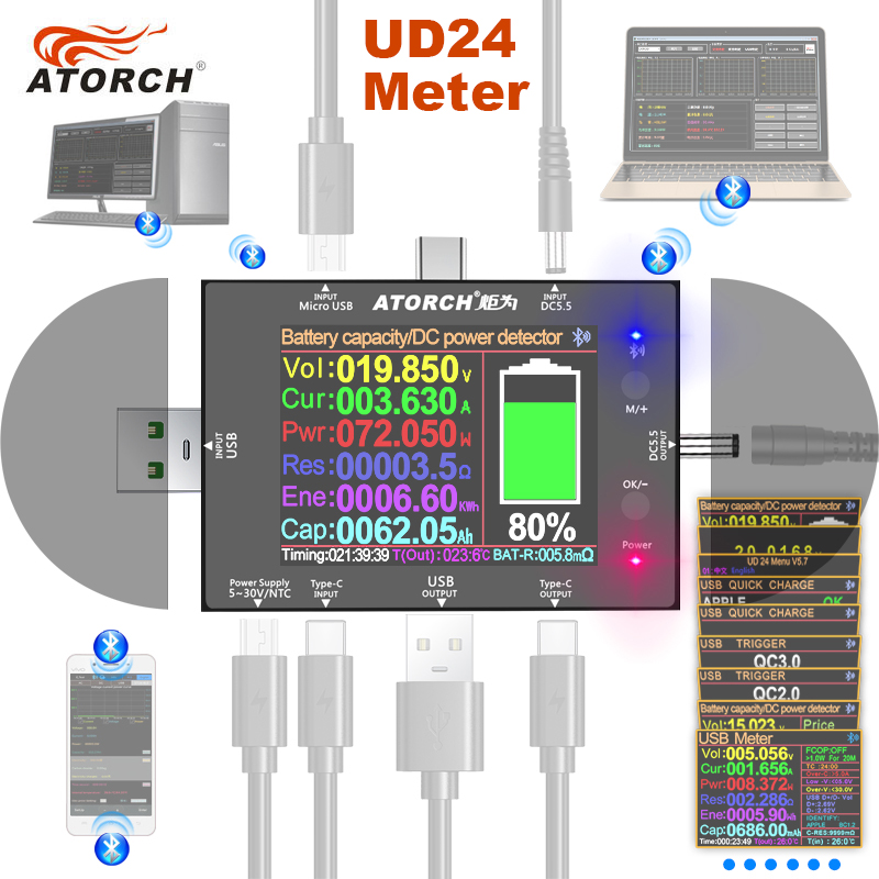 UD24 Testador USB de 2.4 poleg - Logic Analyzer Usb avaliação e preço