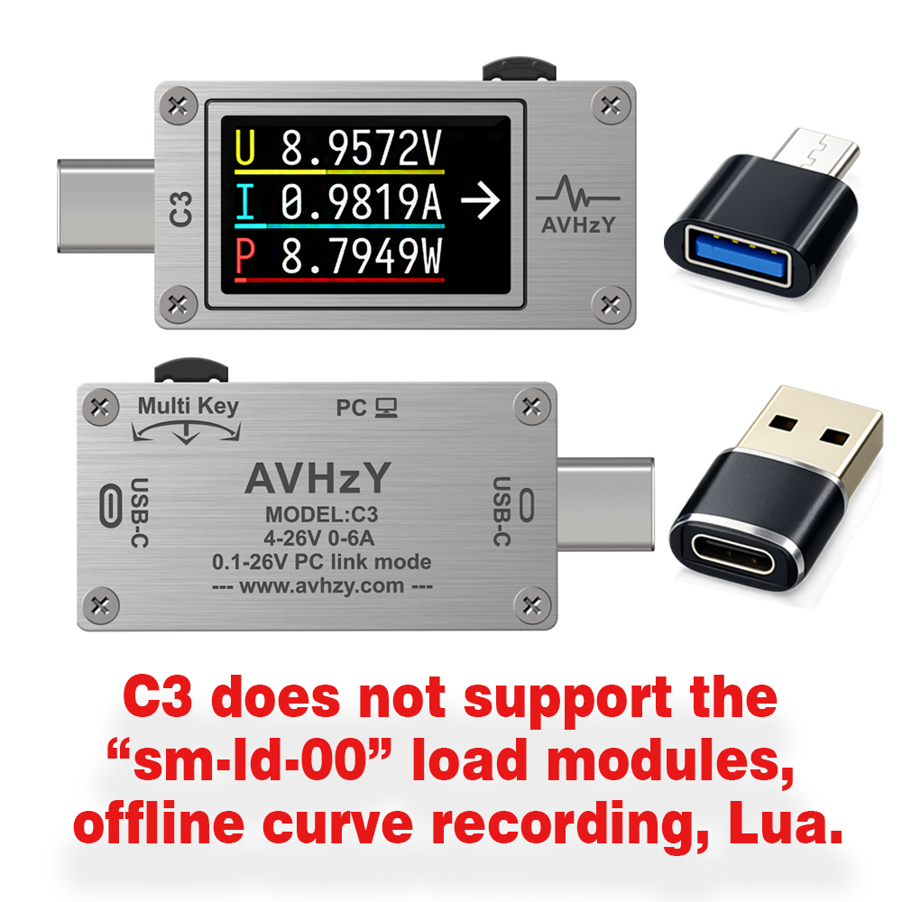 AVHzY USB 3.1 Medidor de energ - Logic Analyzer Usb avaliação e preço