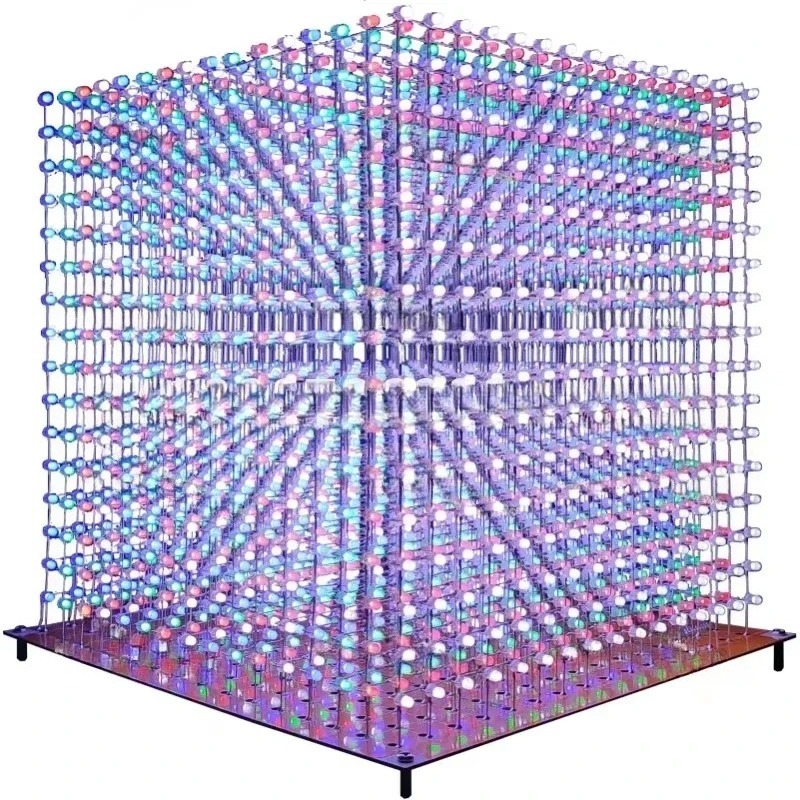 3 D16mini Light Cube Kit 16x16 - Diy Electronics Parts avaliação e preço