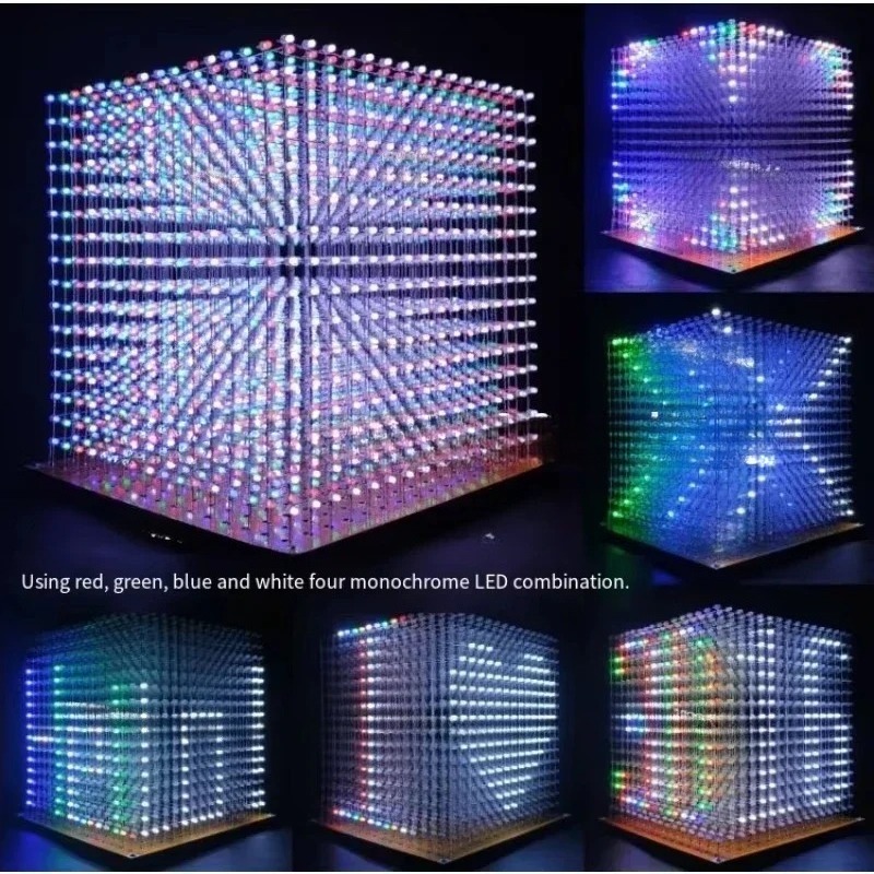 3 D16mini Light Cube Kit 16x16 - Diy Electronics Parts avaliação e preço