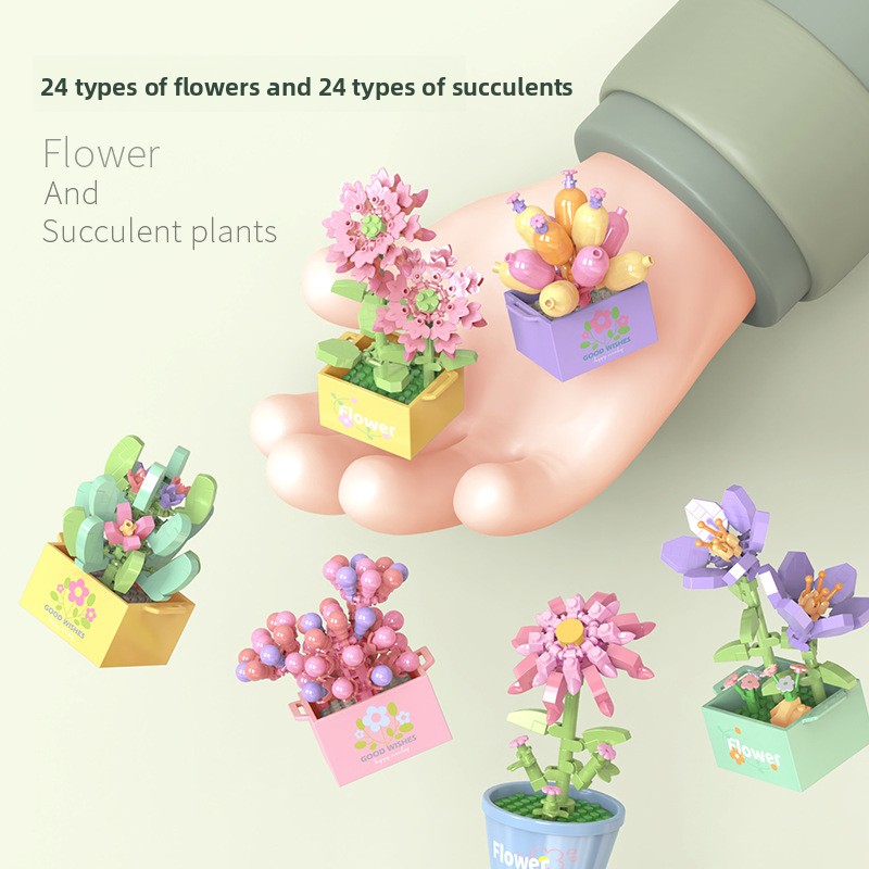 Buquê de flores mini diy bloco - Diy Electronics For Adults avaliação e preço