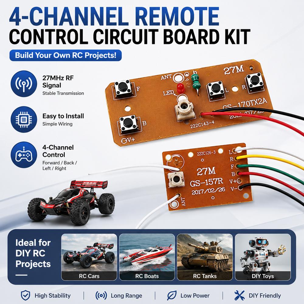 Kit de Controle Remoto 27MHz 4 - Diy Electronic Modules avaliação e preço
