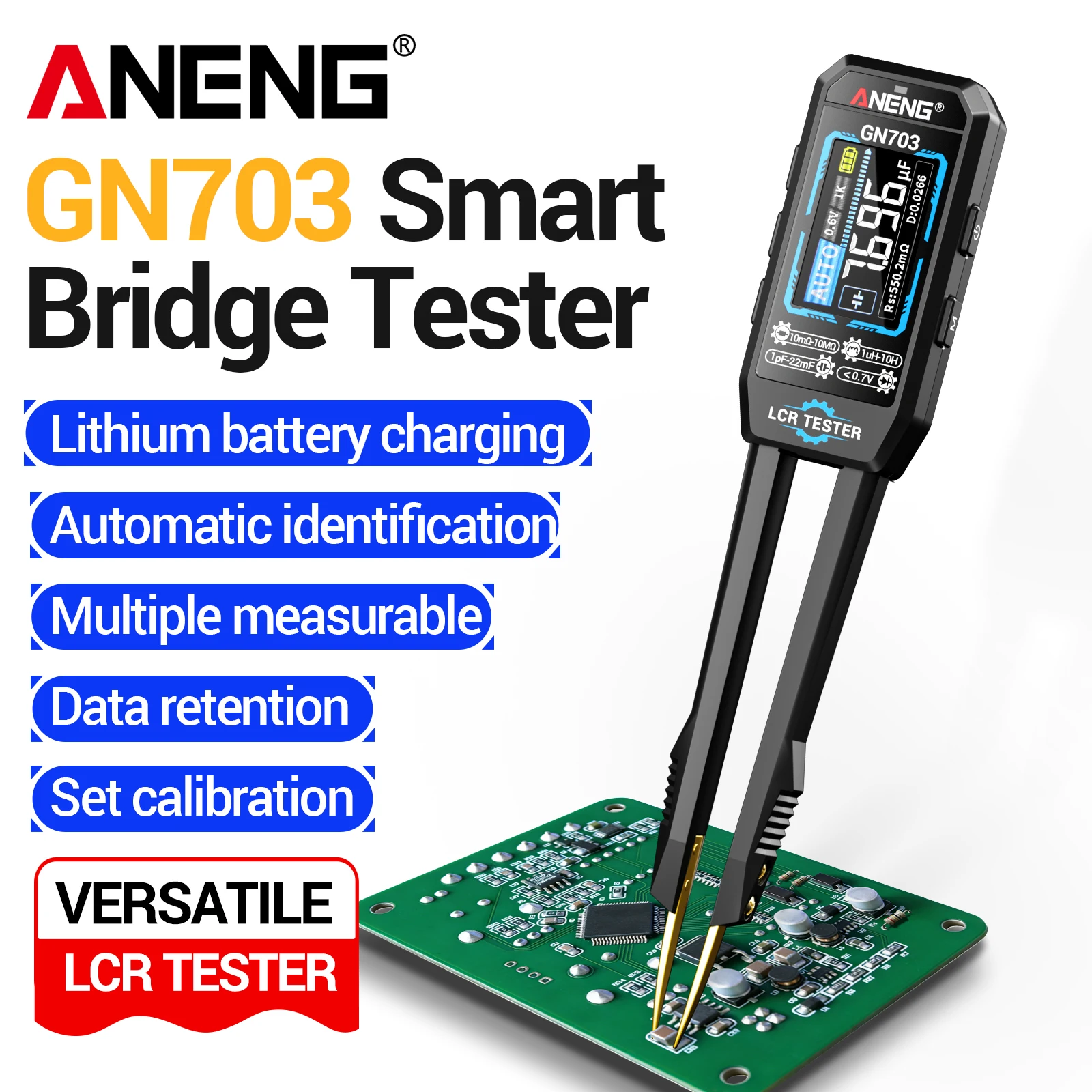 ANENG GN703 Medidor Digital LC - Logic Analyzer Usb avaliação e preço