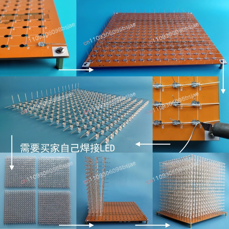 Kit de Cubo de Luz 3D16MINI 16 - Diy Electronics Parts avaliação e preço