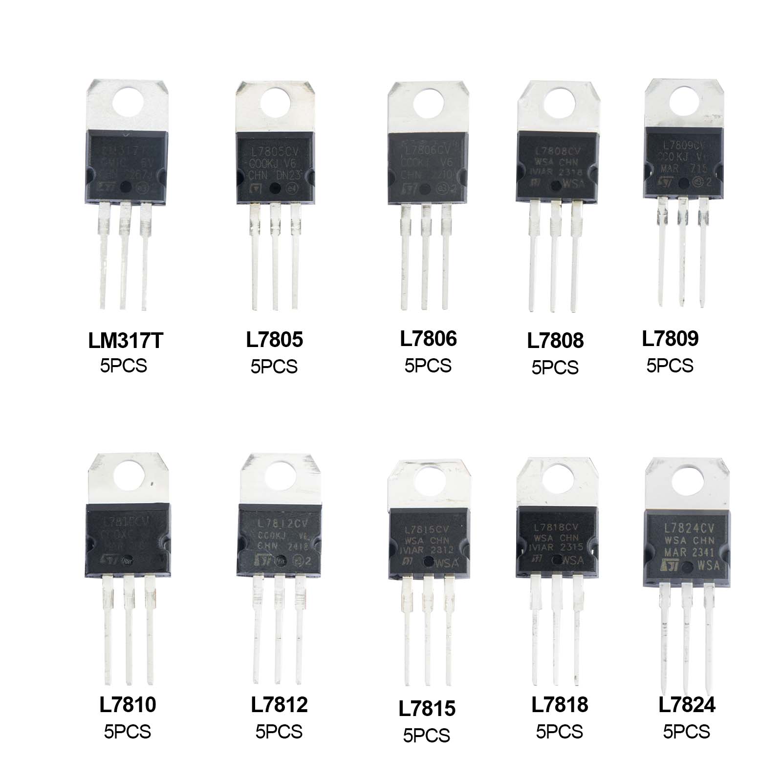 50pcs Kit Regulador de Tensão  - Mosfet Transistor Set avaliação e preço