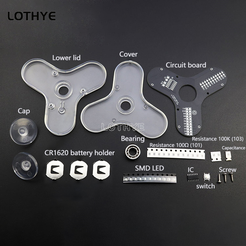 Led fidget spinner fabricação  - Diy Electronics Parts avaliação e preço